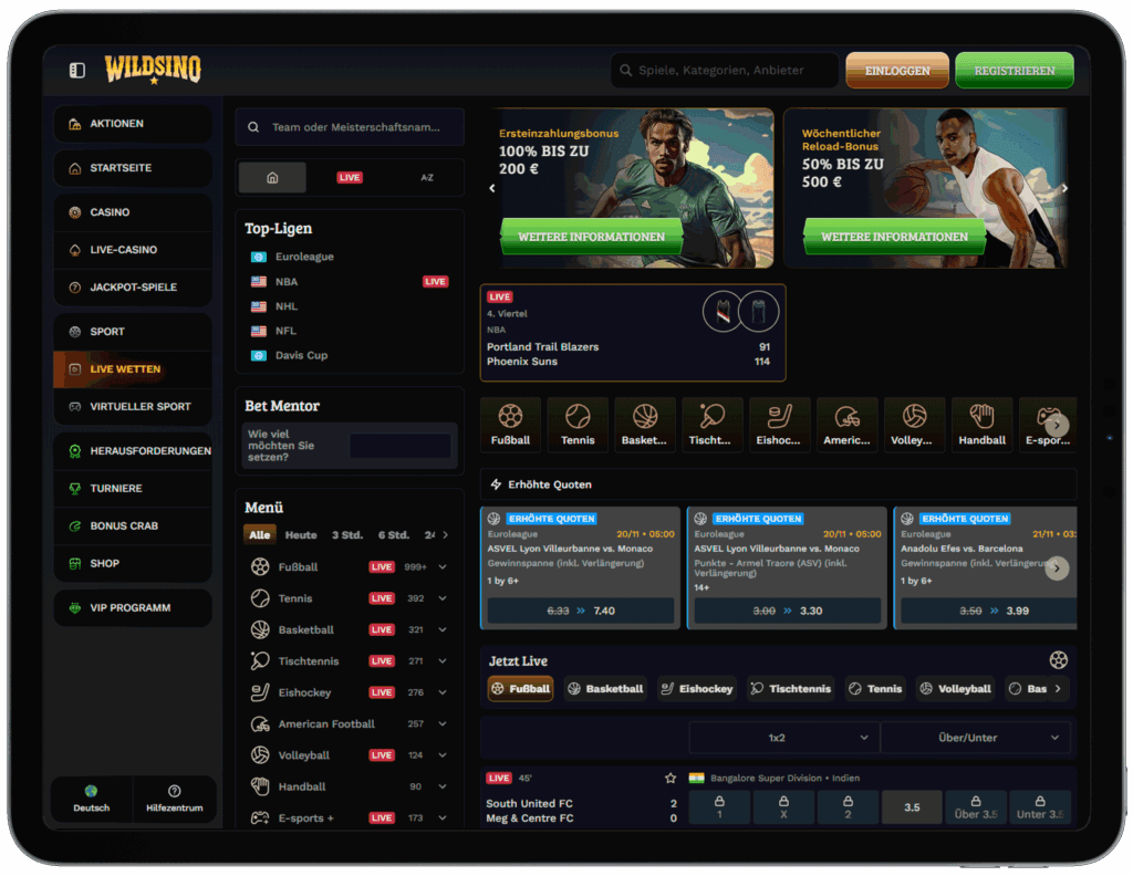 Wildsino Casino Wetten